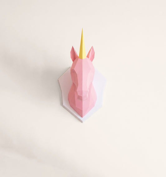 UNICORN 3D DIN HARTIE
