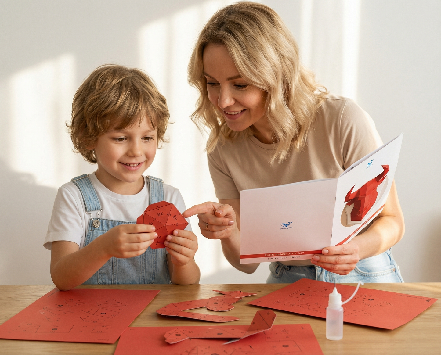 Taur 3D din hartie