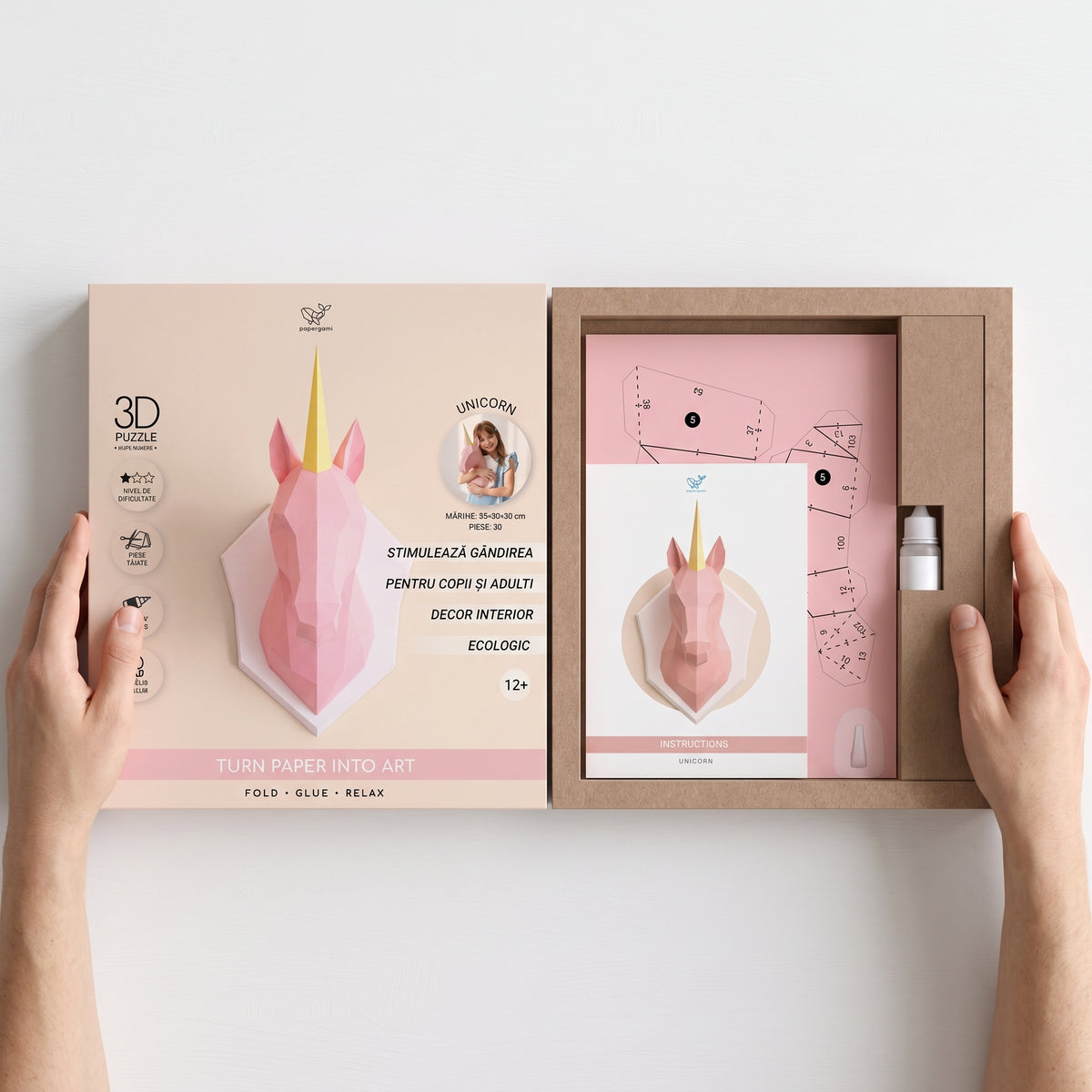 UNICORN 3D DIN HÂRTIE