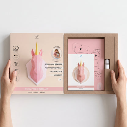 UNICORN 3D DIN HÂRTIE