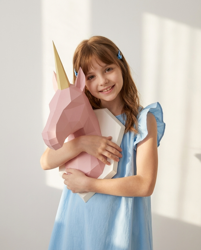 UNICORN 3D DIN HARTIE