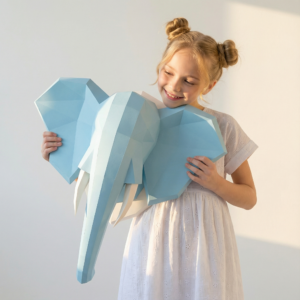 Elefant 3D din Hârtie