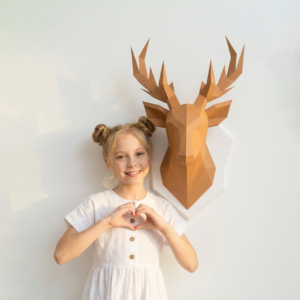 Cerb 3D din Hârtie