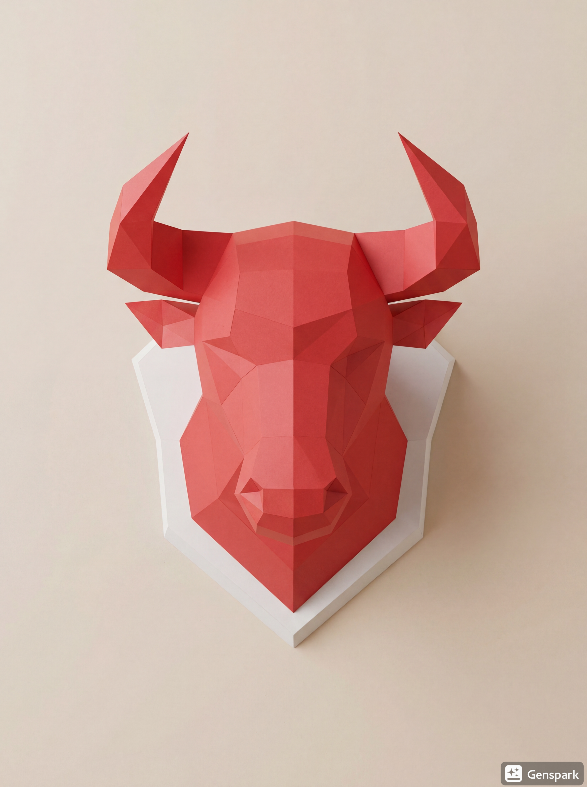 Taur 3D din Hârtie - Image 5